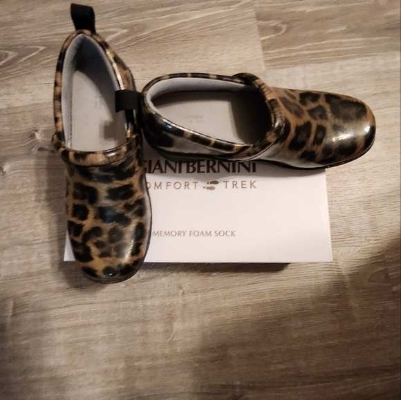 Gianni bernini  cavvell clogs  in leopard sz5 water resistance nonslip - Picture 3 of 8